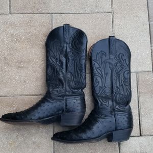 Lucchese Ostrich Western Boots
